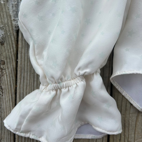 Stone Cold Fox 100% Silk Boho Off Shoulder Crop Top - Picture 11 of 13